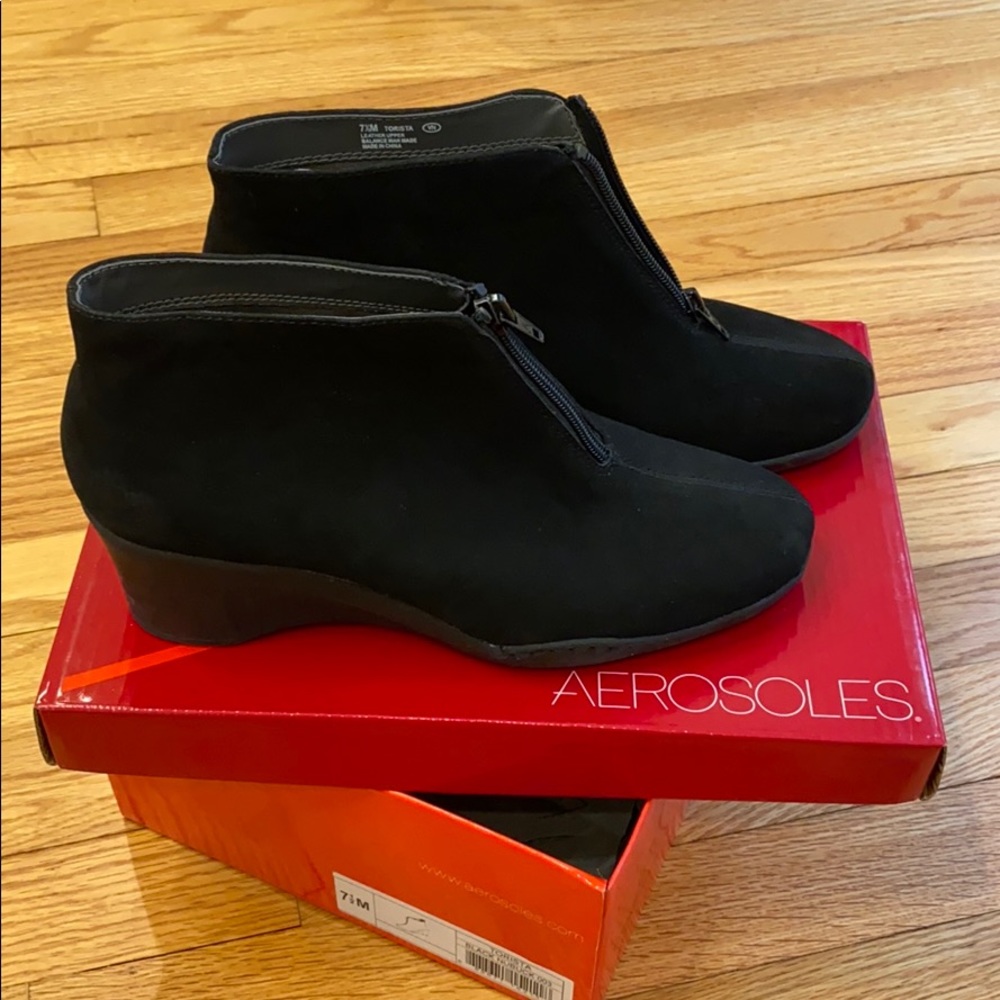 Suede black Aerosoles shoes